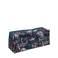 Smiggle Double Zip Teal Green Graphic Pencil Case