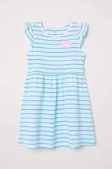 Printed Stripped Dress H&M 18-24 Months