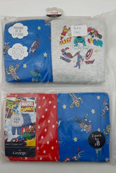 George Marvel Pyjamas Set 2 Pack 9-12 Months
