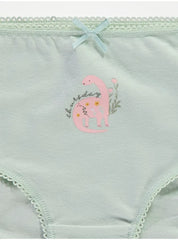 Dinosaurs Bow Briefs 10 Pack