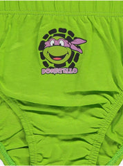 Teenage Mutant Ninja Turtles Green Briefs 5 Pack