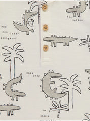 Crocodile Palm Tree Rompers 3 Pack