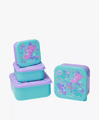 Smiggle Girls Kitty Printed 4-Piece Nesting Snack Container Set
