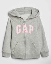 Gap Logo Zip Hoodie Fleece Lined - 2 years