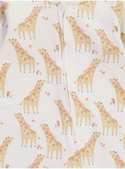 Peach Safari Animals Zip Fasten Sleepsuits 3 Pack George UK 0-3 months