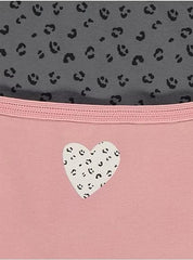 Animal Print Heart Shorts 7 Pack George UK , 7-8 Years