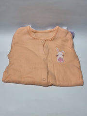 Paster Bunny Heart Rompers 3 Pack - George Uk 9-12 months