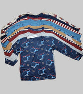 Transport Print 10 Shirts Set George UK 4-5 Years
