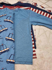 Transport Print 10 Shirts Set George UK 4-5 Years