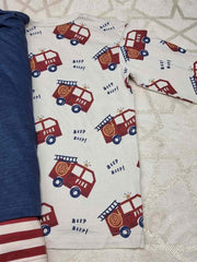 Transport Print 10 Shirts Set George UK 4-5 Years