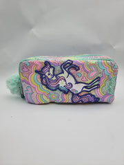 Smiggle Magical Unicorn Glitter Pencil Case