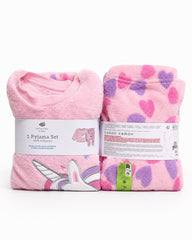 Primark Baby Girl Pink Fleece Unicorn Pyjama Set