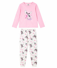 Girls Stich Printed Fleece Nightwear Set