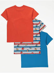 Sonic The Hedgehog Stripe 3 T-Shirts Pack George 10-11 years