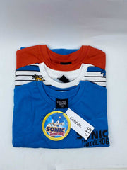 Sonic The Hedgehog Stripe 3 T-Shirts Pack George 10-11 years