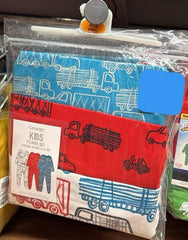 George Red Car Long Sleeve Pyjamas 3 Pack