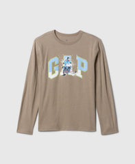 Biker Print Logo T-Shirt Gap