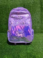 Smiggle Trolley Unicorn Backpack With Light Up Wheels