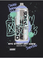 George Printed NewYork Art Crew 3 Shirts Set