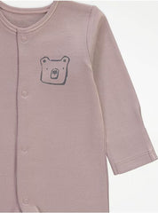 Koala Bear Pattern Sleepsuits 3 Pack 3-6 months