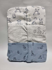 Blue Animal Print Rompers 3 Pack - George UK , 3-6 Months