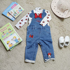 Primark Disney Dungaree Shirt Set - 2pcs Set 9-12 Months