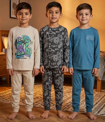 George Long Sleeve Pyjamas 3 Pack 6-7 Years