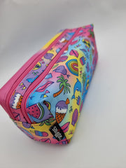Smiggle Double Zip Rainbow Gradient Pencil Case