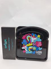 Smiggle Black Unicorn Lunch Box