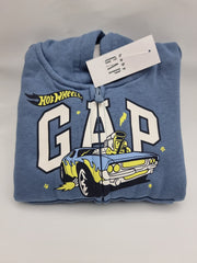 Blue Hot Wheels Relaxed Logo Zip Hoodie