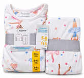 Primark Kids Ballerina Fleece Pyjama Set for Girls