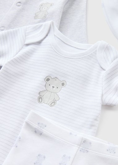 Matalan 5 Piece Baby Grey Bear Starter Set