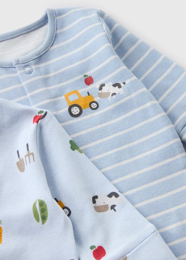 Matalan Cute Car Print Rompers - 2 Pack Set