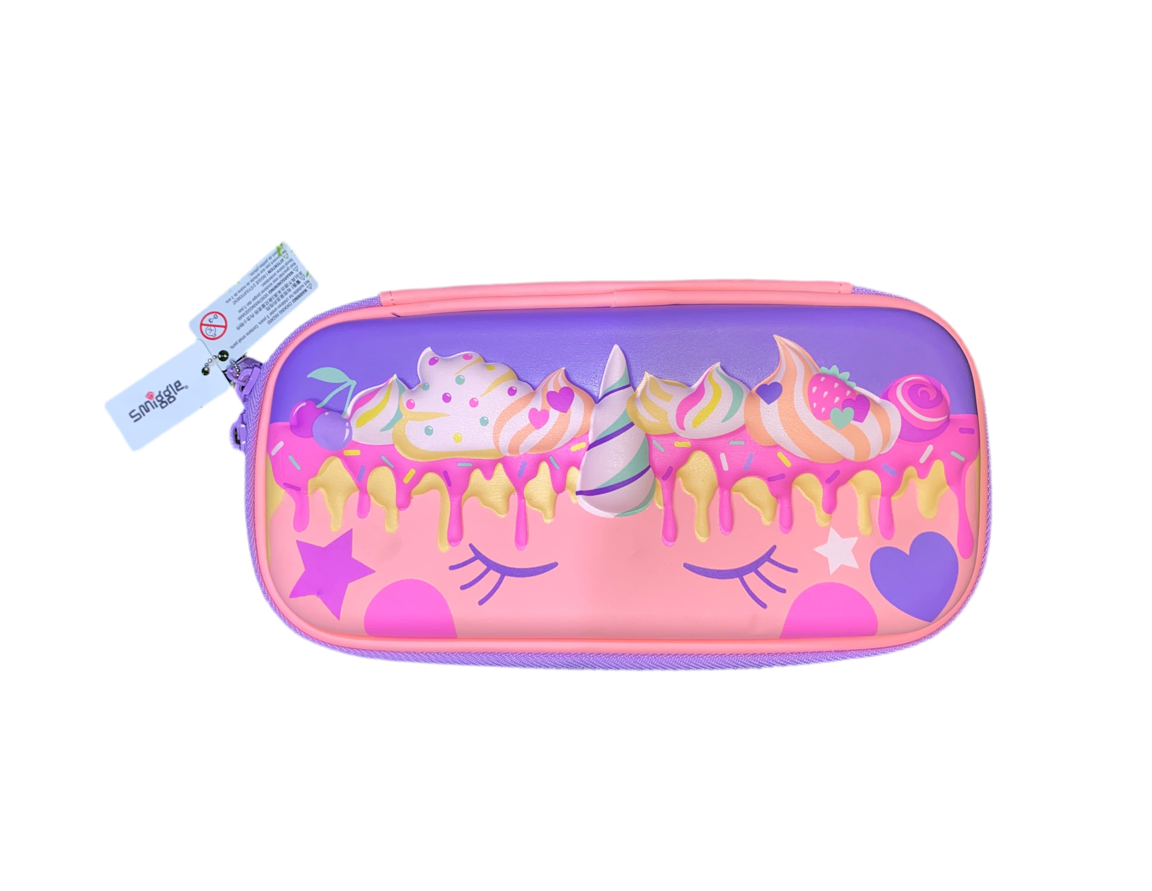 Smiggle Unicorn Pink Hardtop Pencil Case