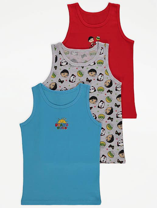 Ryan World Vests 3 Pack