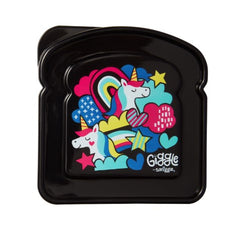 Smiggle Black Unicorn Lunch Box