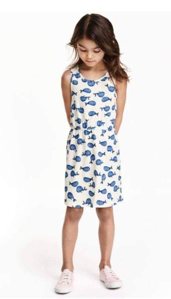 Printed Whale Dress H&M