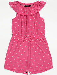 George UK Pink Heart Print Jumpsuit