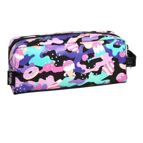 Colorful Printed Pencil Case Black