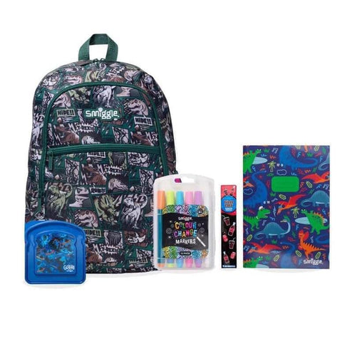 Dino Theme 5 Pcs Bag Bundle Smiggle