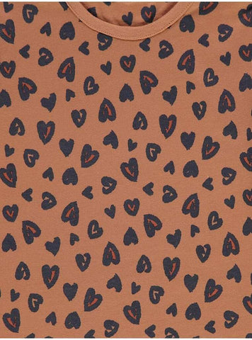 George Heart Printed Shirt Pajama Set of 5