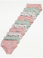 Dinosaurs Bow Briefs 10 Pack