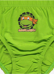 Teenage Mutant Ninja Turtles Green Briefs 5 Pack