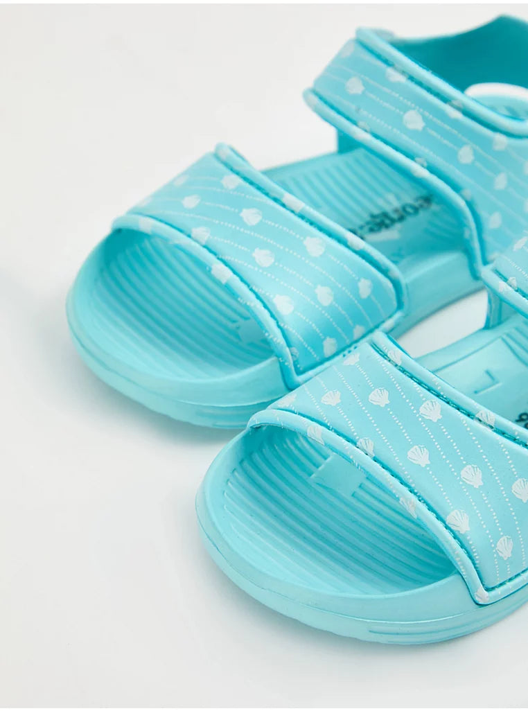 Blue Polka Dot Sandals By George UK