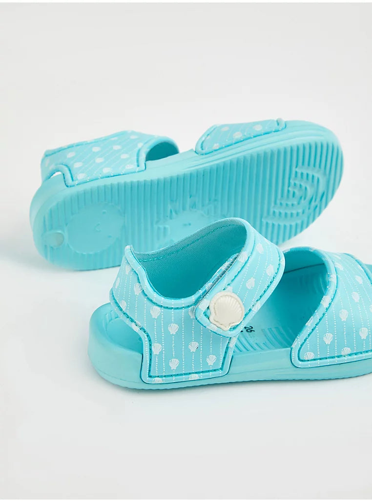 Blue Polka Dot Sandals By George UK