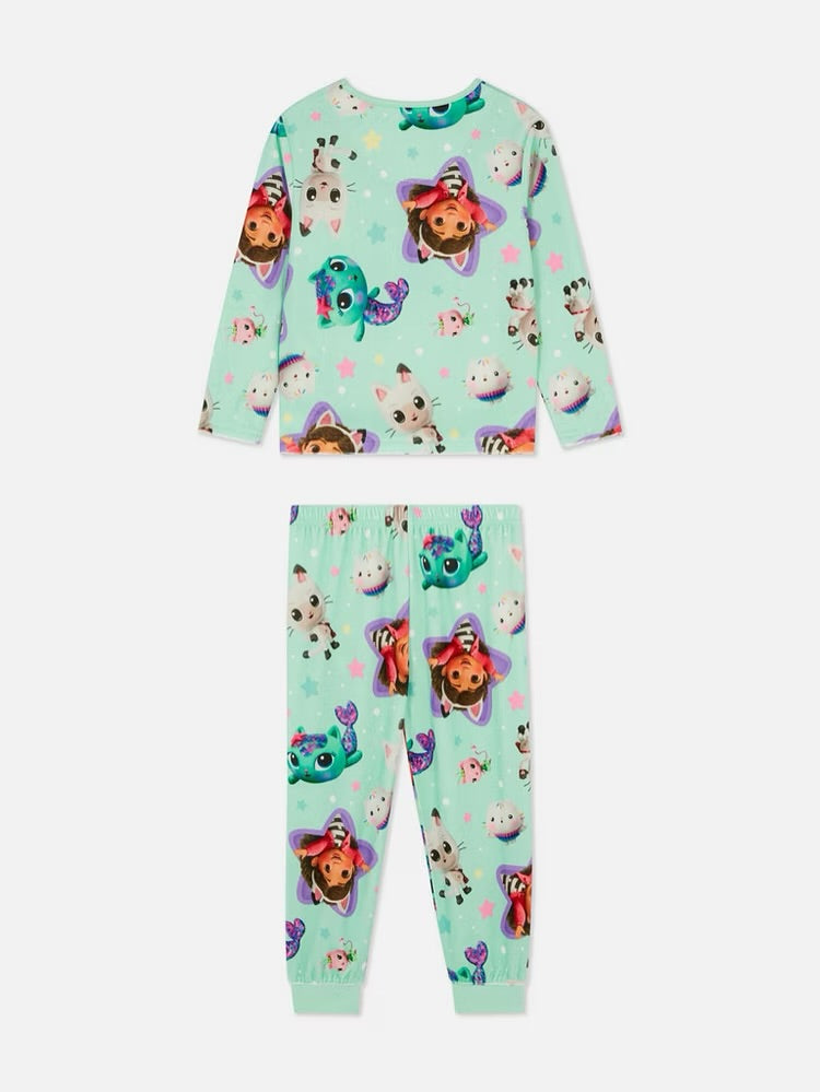 Girls Gabby's Dollhouse Printed Cotton Pyjama Set