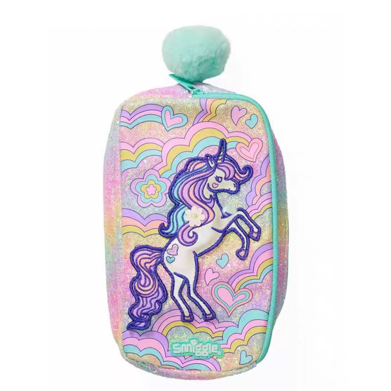 Smiggle Magical Unicorn Glitter Pencil Case