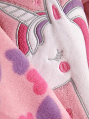 Primark Baby Girl Pink Fleece Unicorn Pyjama Set