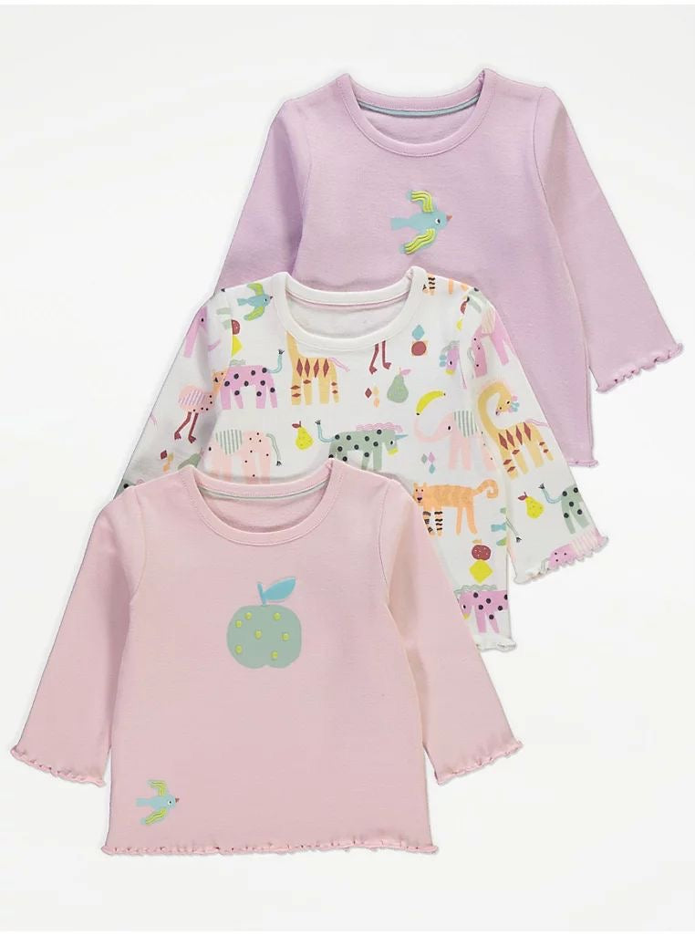 George Animals Printed 3 Shirts Set