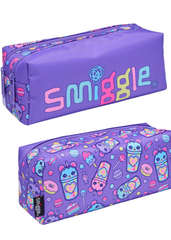 Smiggle Girls' Purple Multi Compartment Pencil Case